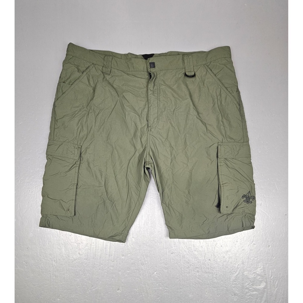 Boy Scouts Of America Shorts Mens XL Green Centennial Uniform‎ Nylon Outdoors